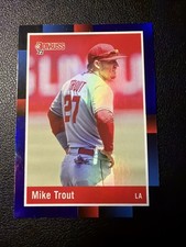 2022 Panini Donruss - Retro 1988 Variation Mike Trout #265 Holo Purple Millville