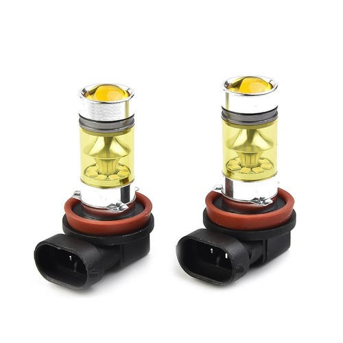 Superb Performance H11 H8 LED Fog Lights 4300K Yellow 100W 1500LM 2 Pack - Picture 8 of 12