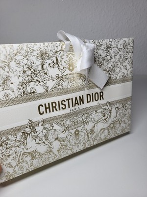 Christian DIOR Limited Edition GESCHENKTASCHE TÜTE TASCHE WEIß GOLD 25x18x9cmNeu