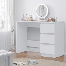3 Drawer Dressing Table Matt White Modern Bedroom Furniture Scandinavian Design