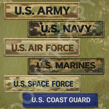 Military Branch Tape Decal Army Navy Marines Air Force Coast Guard Space Force