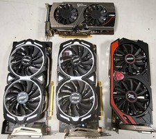 Lot of 4 MSI GPU GTX 660 gtx 1060 gtx 770 Not Working For Parts