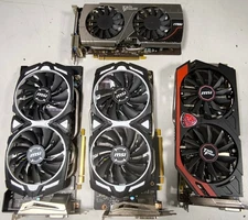 Lot of 4 MSI GPU GTX 660 gtx 1060 gtx 770 Not Working For Parts