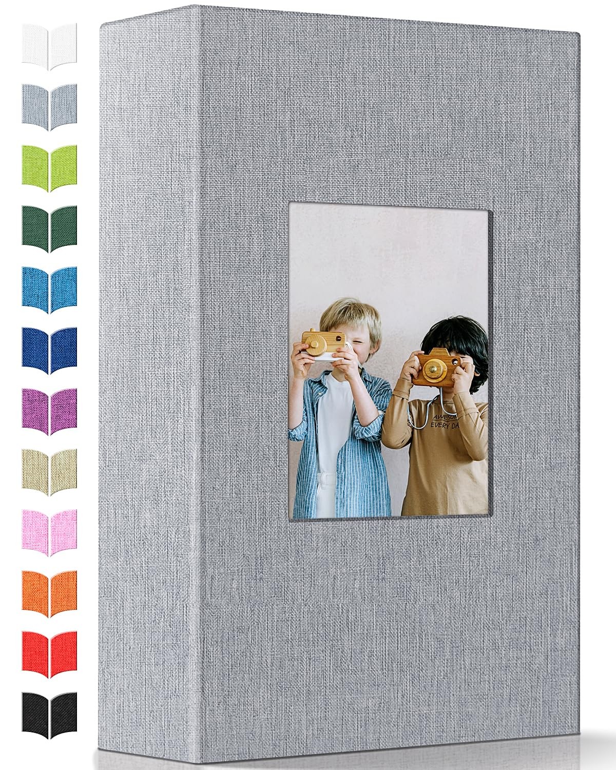 Photo Album 4x6 with 300 Pockets,Slip-in Picture Albums,Linen Cover Memory Bo...