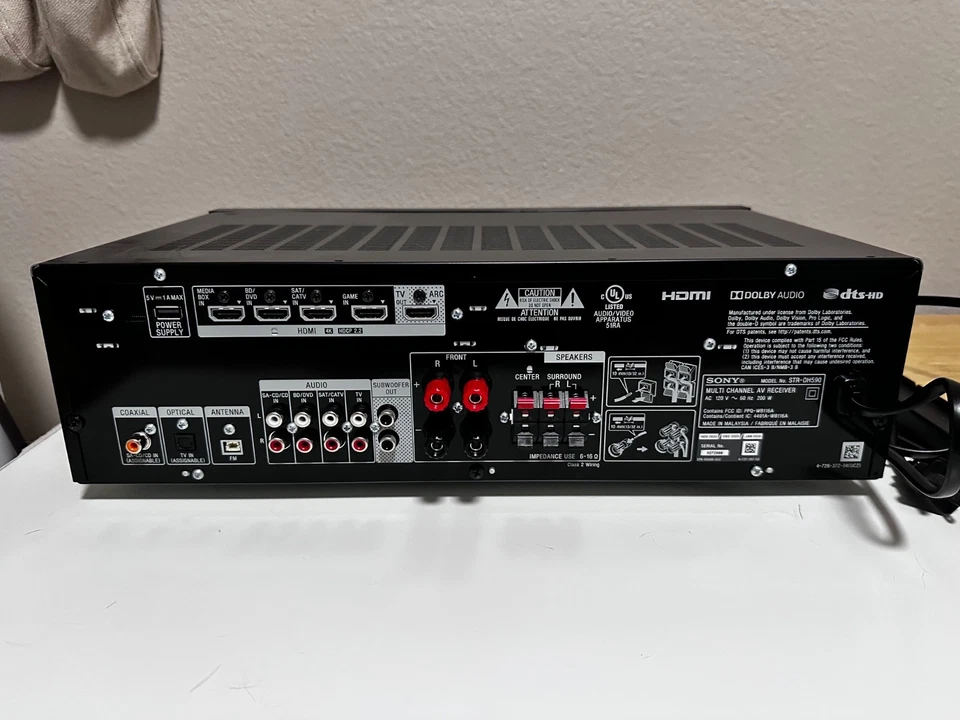 Sony STR-DH590 Home Theater AV Receiver 5.2 Channel Bluetooth with Remote Bundle - Image 3 of 3