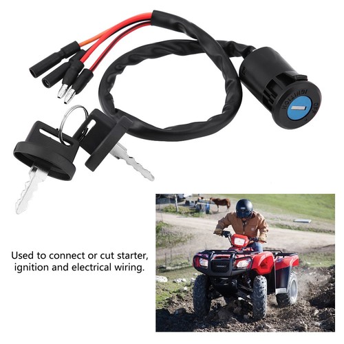 Ignition Key Switch Plastic And Metal Ignition Switch Entry Key Fit For - Picture 5 of 10