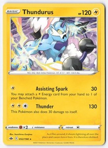 Thundurus 052/198 Chilling Reign Deck Exclusive