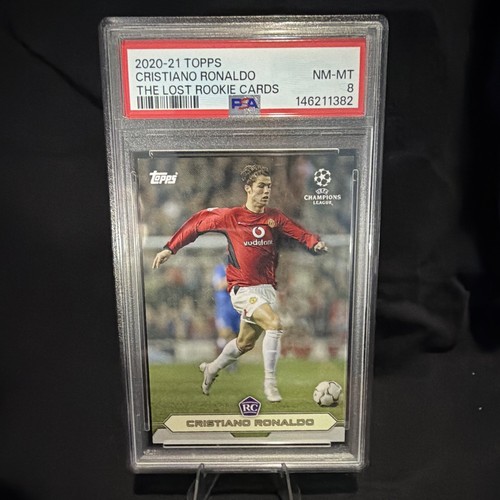 Topps 2020-21 The Lost Rookie Cards Cristiano Ronaldo CR-34 Rookie PSA 8