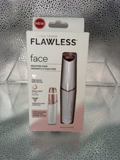 Finishing Touch Flawless Dry Cordless Facial Trimmer White Removes Hair - New