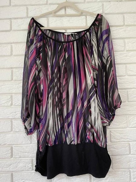 Women Etam Shirt Black Polyester 48 / 4XL