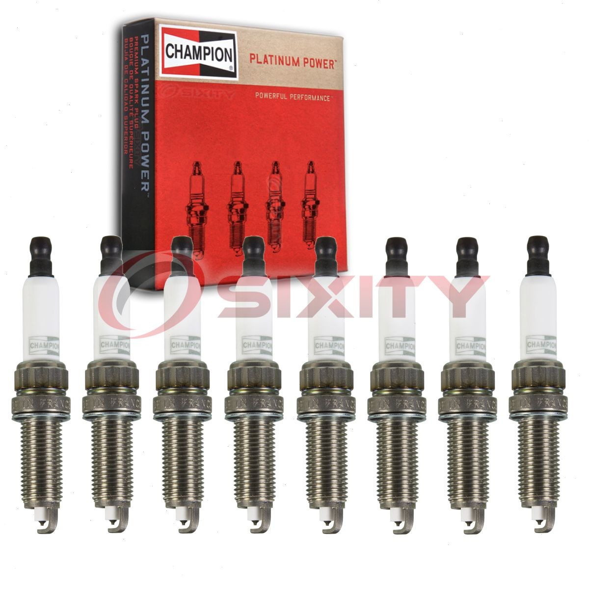 8 pc Champion Platinum Spark Plugs for 2011-2013 BMW 550i 4.4L V8 Ignition oa