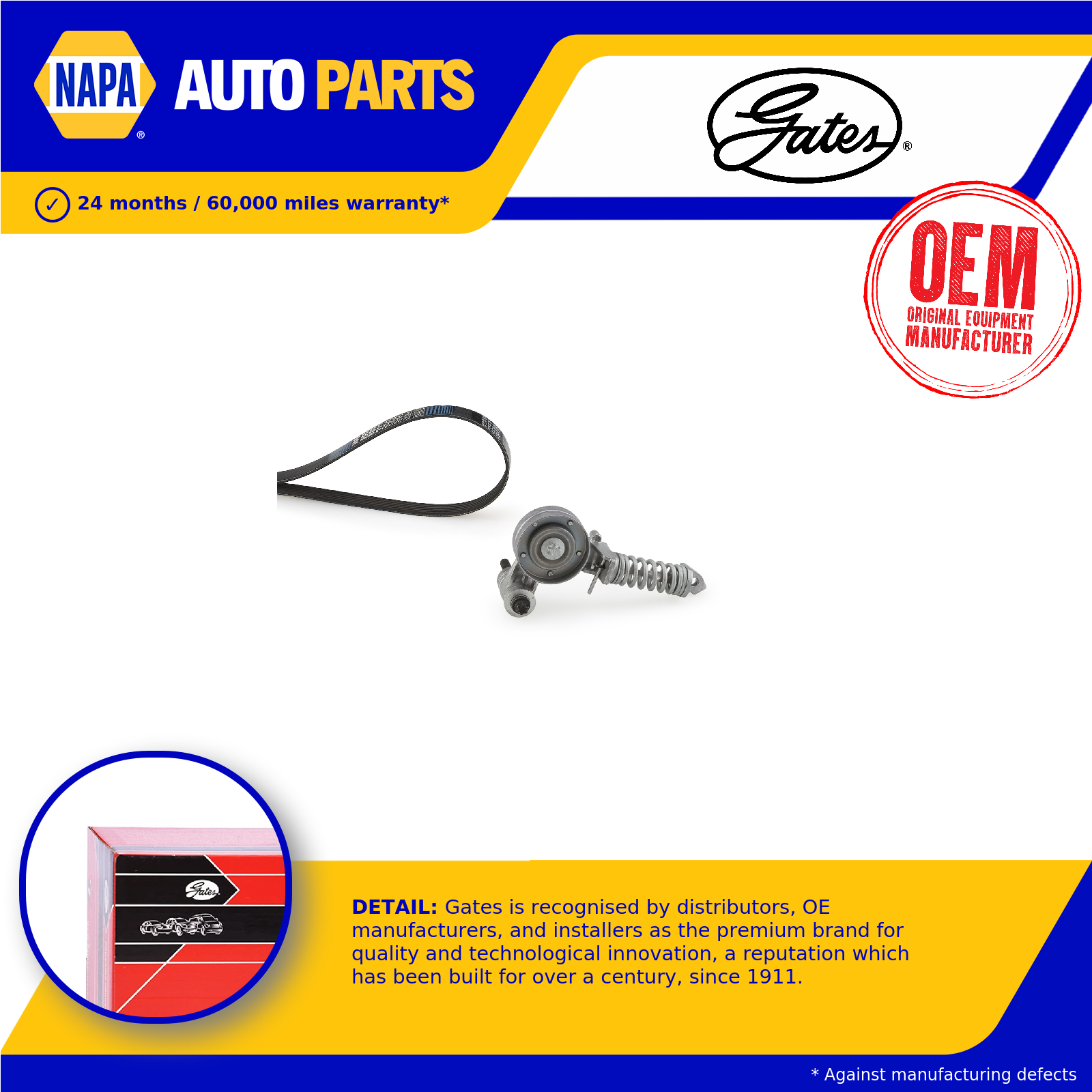 Drive Belt Kit K016PK1405 Gates Set 6PK1405 788421163 T38344 Quality Guaranteed