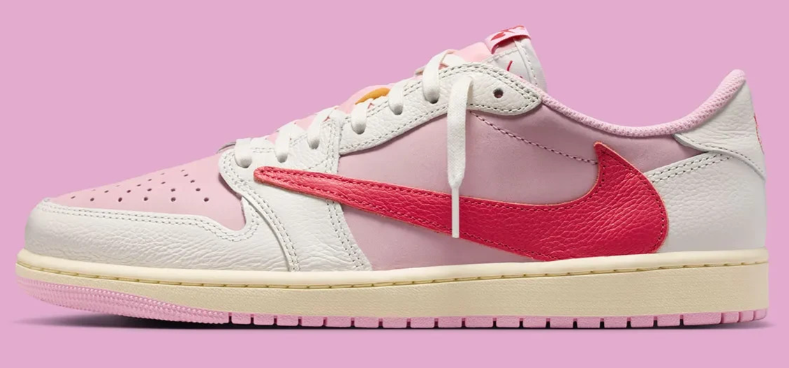 Jordan 1 Retro Low OG SP Travis Scott Sail Tropical Pink [7.5-13