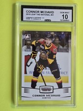 2015 Leaf Connor Mcdavid # 01 National Convention VIP RC 