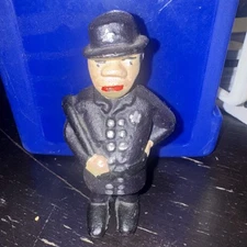 VINTAGE CAST IRON "MULLIGAN (POLICEMAN)" STILL/COIN BANK MADE BY A.C. WILLIAMS