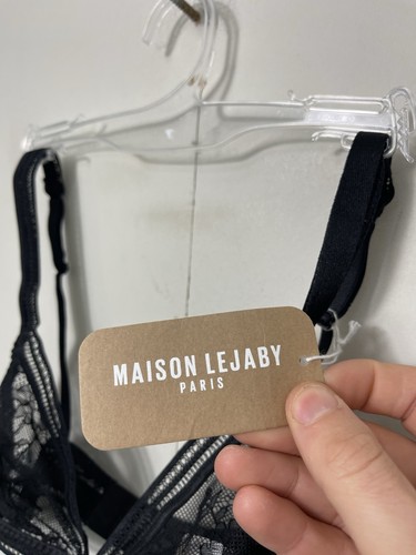 Maison Lejaby Gaby Souple Bra Everyday Non-Wired Lace Black 36A RRP £62 (Ref:2) - Picture 4 of 7
