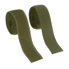 Sew on Hook and Loop Tape, 1 Inch Nylon Fastener Strips 1 Yards (Navy Green)