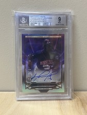 2016 Topps Tribute David Ortiz ON-CARD AUTO Purple Parallel /50 BGS 9 MINT