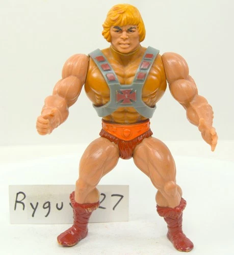 MOTU, He-Man, Masters of the Universe, vintage, original, figure with harness