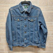 John Deere Youth Boys Girls Classic Denim Blue Jean Jacket Large 14/16 GUC