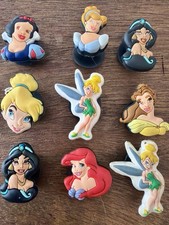 Authentic Disney Princess Jibbitz Cinderella Ariel Belle Jasmine Crocs Charms