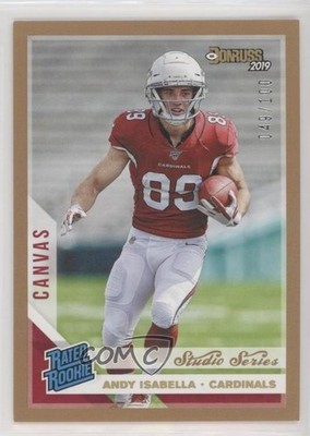 2019 Panini Donruss Rated Canvas Studio Series /100 Andy Isabella Rookie RC 0zc5