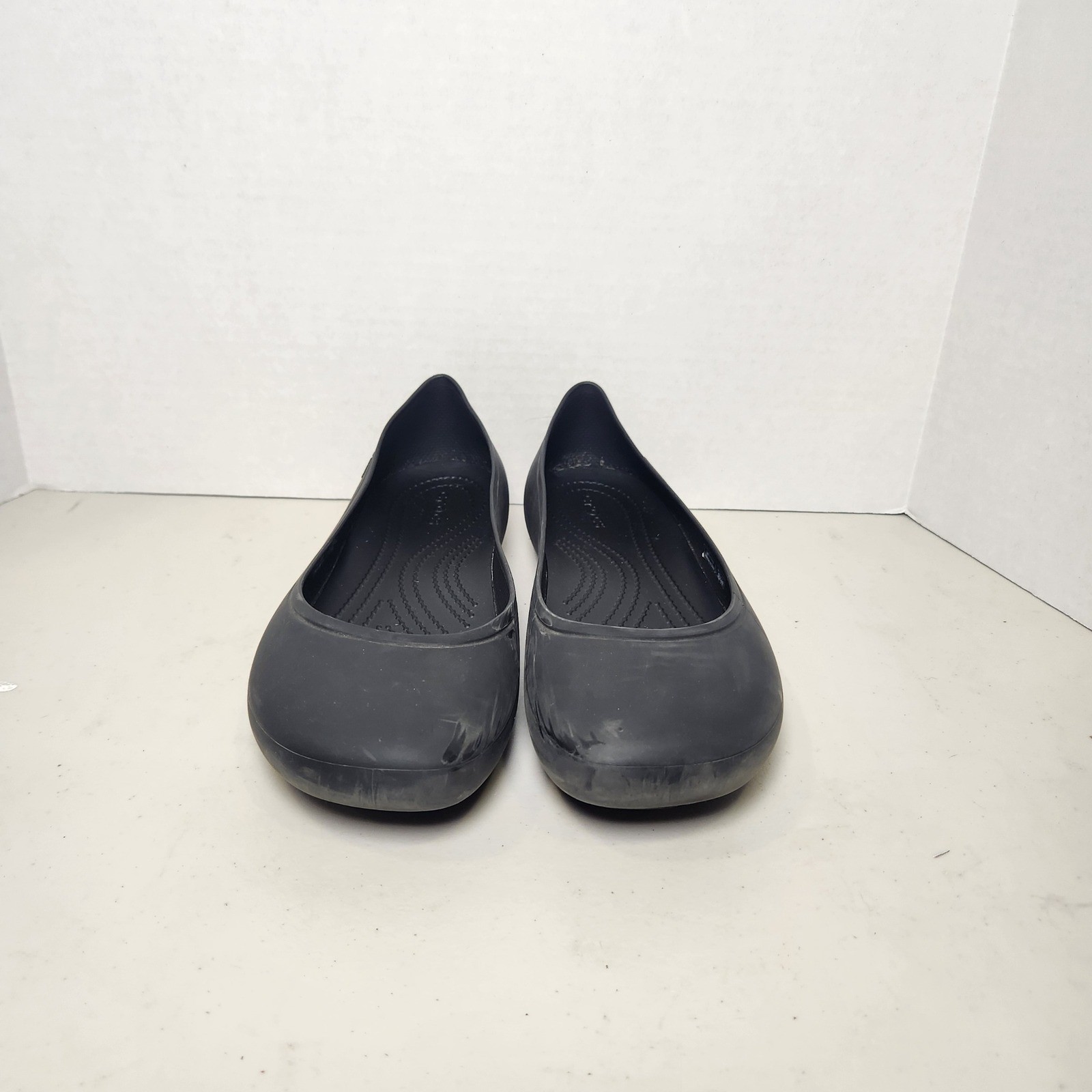 Crocs Brooklyn Ballet Flats Women's 11 Black Slip On Shoes Mary Jane Casual
