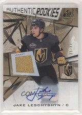 2021 SP Game Used Authentic Rookies Gold Jersey 33/99 Jake Leschyshyn Auto 5d9