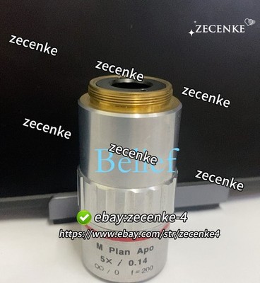 1pc M Plan Apo 5X/0.14 Used Microscope object lenses Fast delivery DHL