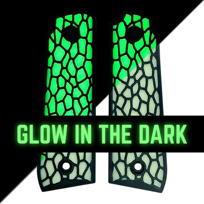 Glow in the Dark Reptile Printed Ruger Mark IV 22/45 Grips MK 4