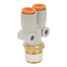 SMC KQ2U07-34AS Y Branch,1/4 in.,TubexMNPT 36W858