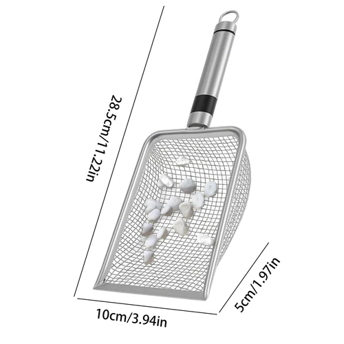 Paquete de 6 juegos de tamices de suelo para jardinería tamiz de suciedad tamiz de compost con mango guante - Imagen 8 de 17