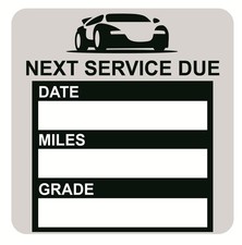 2 Inch Oil Change Service Reminder Static Cling Stickers Oil Change Stickers 60