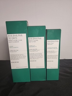 SOMEBYMI AHA/BHA/PHA Miracle Cleansing Trio Bundle New In Box