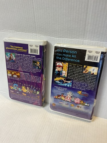 VTG Pokémon the Movie 2000 (2000) & Pokemon the Movie 3 2001 VHS Tape Clamshell - Picture 5 of 8