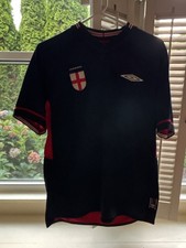 Vintage 2002 2004 England Umbro Reversible Away Football Shirt