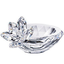 Swarovski Kristall "SEEROSENSCHALE" Neuwertig Original - OVP & Zert.