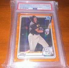 2020 Bowman Chrome Prospects Grant Little Orange Refractor /25 BCP-133 PSA 9