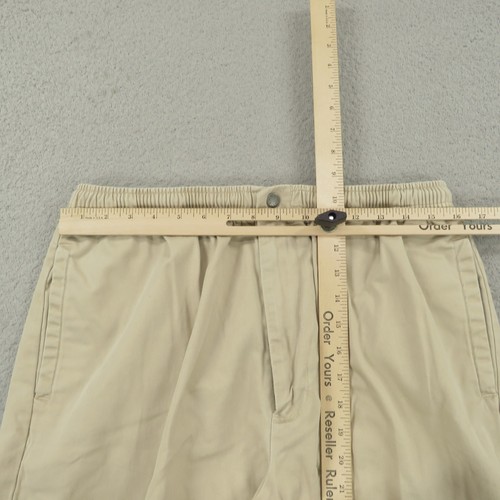 Pantalones Polo Ralph Lauren De Colección Para Hombres XL Caqui Plisados Sueltos Cordón Elástico - Imagen 15 de 22