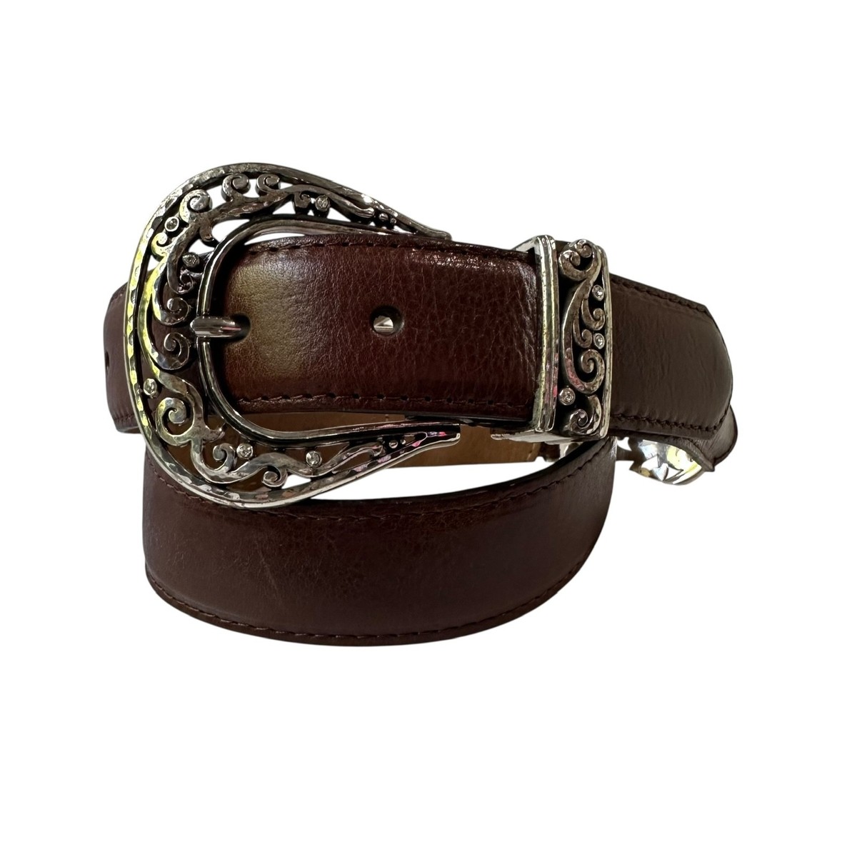 Brighton Brown Leather Western Belt Brighton Salina Brown Western Belt | Pinto Ranch main image 2