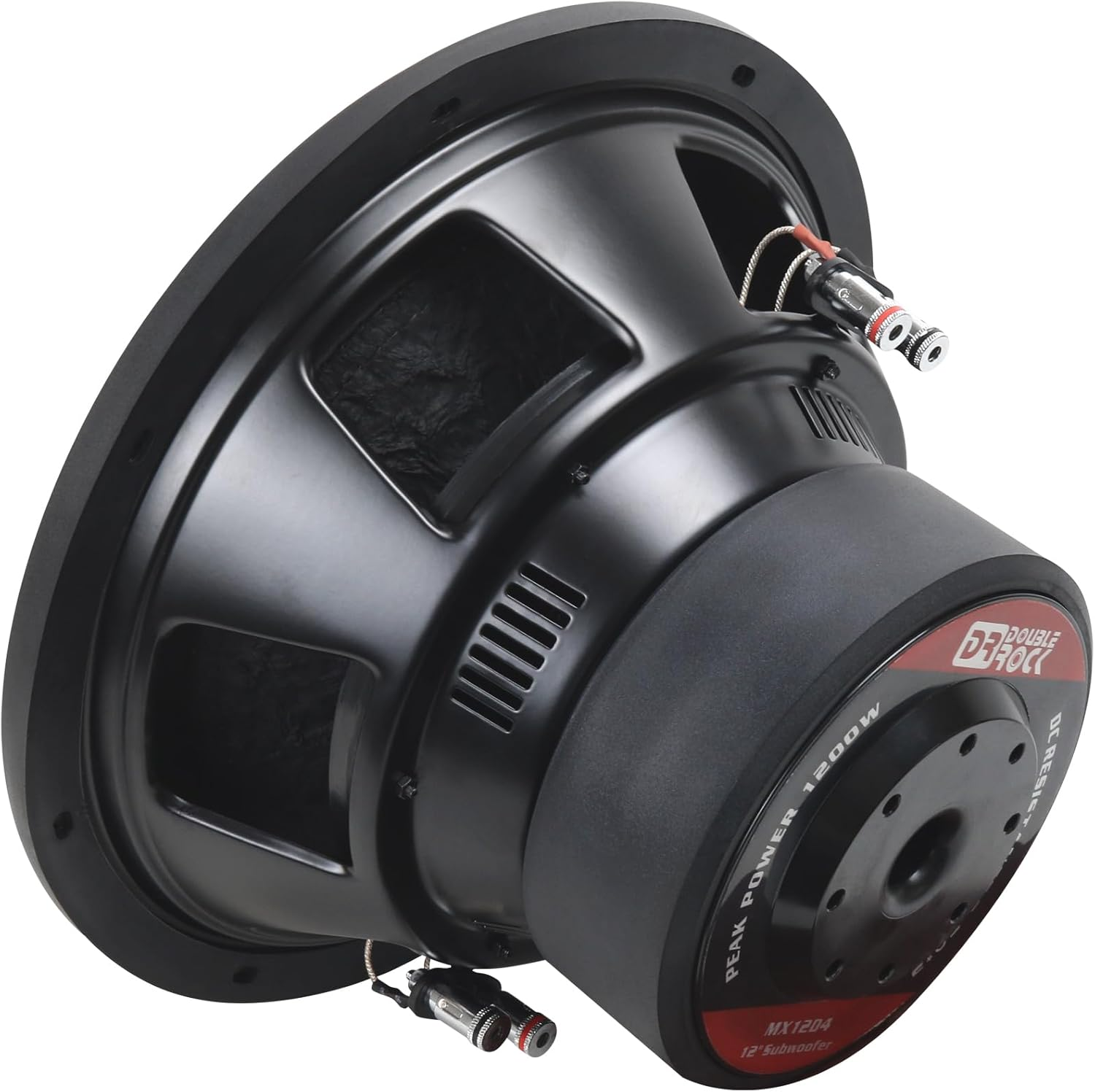 MX12D4 1200W Max 12-Inch Dual 4 Ohm Car Subwoofer with 4 Ohm Voice Coil