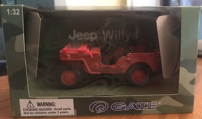 1:32 GATE WILLYS JEEP RED