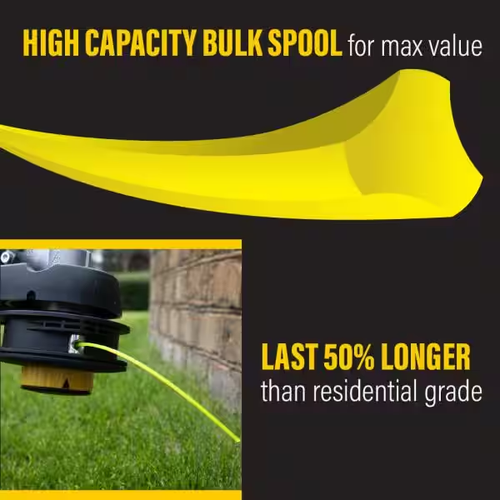 Rino-Tuff Universal Trimmer Line Heavy Duty Triangular Shape 0.105" x 705 Spool - Picture 2 of 8