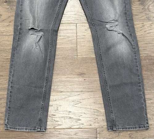 Men’s Size 32x32 Lee Gray Jeans Daren Button Fly Ripped Distressed - Picture 2 of 9
