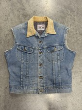 Lee Storm Rider Vintage 70s/80s Corduroy Denim Jacket Lined Vest Men  s