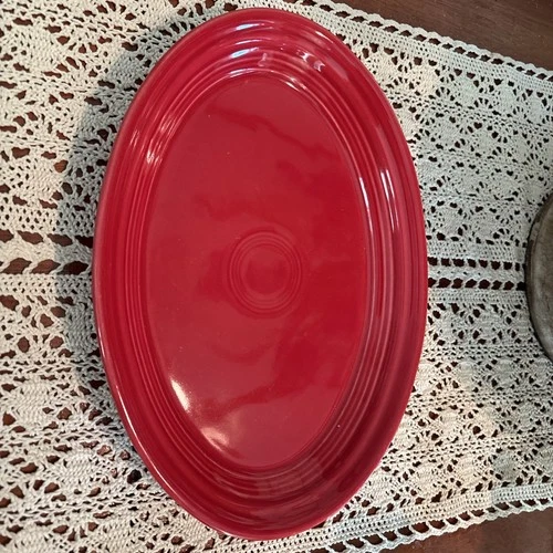 FIESTA Small Plate/Oval Platter Scarlet Red 9 5/8"