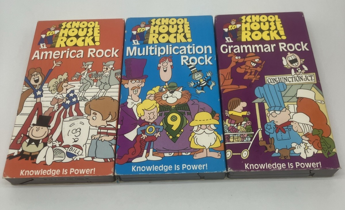 School House Rock VHS Bundle Lot Of 3 America, Grammar