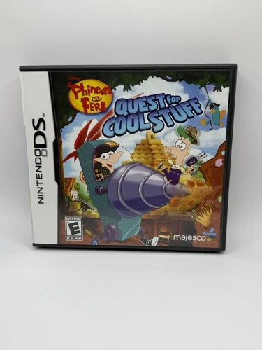 Phineas and Ferb: Quest for Cool Stuff (Nintendo DS, 2013)-CIB,Tested