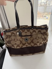 Coach Signature Baby Diaper Tote Or Large Travel Tote