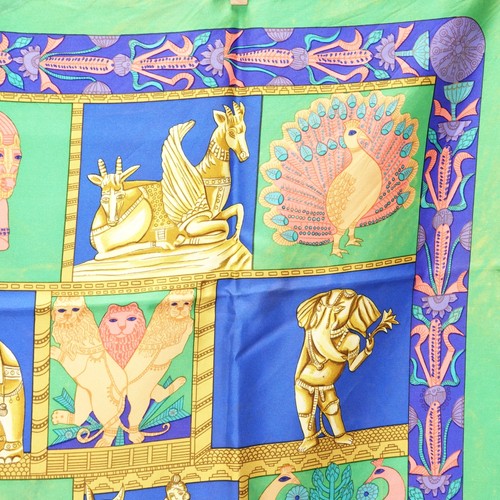 Hermes Carre TORANA Scarf Multicolor Silk J-2781 - Foto 16 di 24